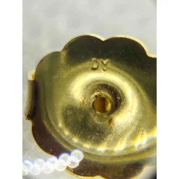 SOD!!! David Yurman 18K Yellow White Gold Diamond 47mm Crossover Hoop Earrings - Picture 13 of 14